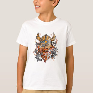 Odin och hans Ravens Norse Mythology Disted T Shirt