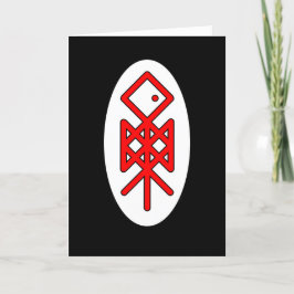 Odin öga Viking bindrun kort för hälsningar