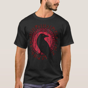 Odin Ragnar Huginn & Muninn VEGVISIR Vikingar T Shirt