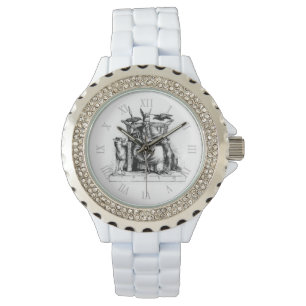 Odin ravens Viking Mythology Valhalla väntar på St Armbandsur