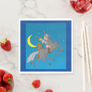 Odin Riding Sleipnir Norse Mythology Viking God Pappersservett