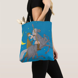 Odin Riding Sleipnir Norse Mythology Viking God Tygkasse