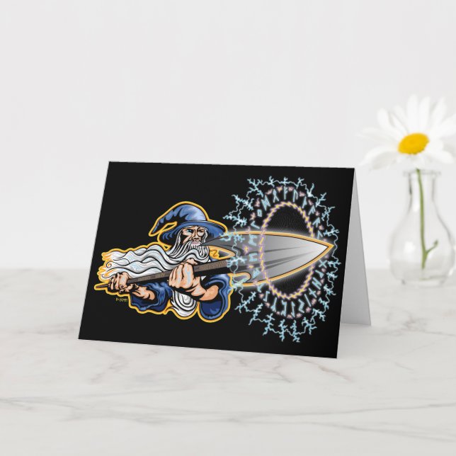 Odin - Runeblast - Greeting Card Kort (Liten växt)
