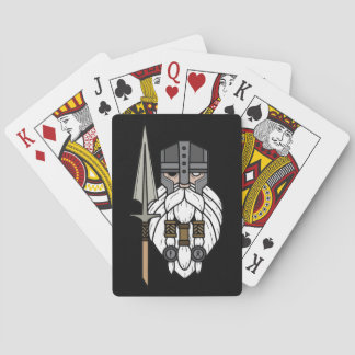 Odin Spelkort Viking Mjolnir Norse Black