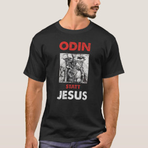 Odin Statt Jesus Vintage Viking Odhin Wotan Thor M T Shirt