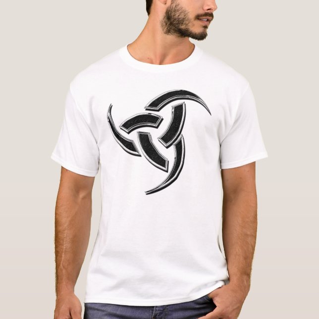 Odin trefaldig Hornkrom Tee (Framsida)