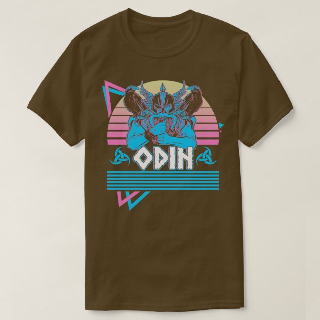 Odin Viking Norse Gud Valhalla Asgard Norse Mythol T Shirt (Design framsida)