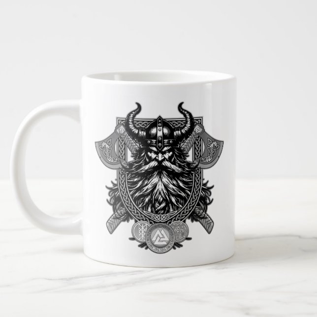 Odin Viking Warrior Jumbo Mugg (Vänster)