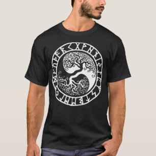 Odin yin yang shirt Viking Wotan Norse Mythology T