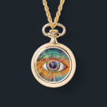Odin's Eye Necklace Armbandsur<br><div class="desc">Odin, the Norse God of war, battle, victory and death, was also the god of magic, poetry, prophecy and wisdom. He sacrificed one of his eyes in order to drink from the well of cosmic knowledge to gain deeper understanding of all things. The symbolism is that, by relinquishing a common...</div>