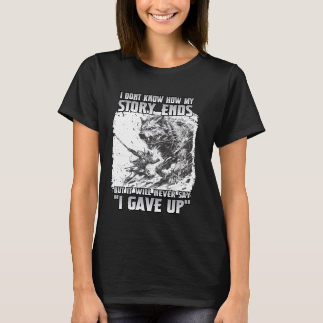 Odins Ragnarök T World fire motif Viking T Fenris T Shirt (Framsida)