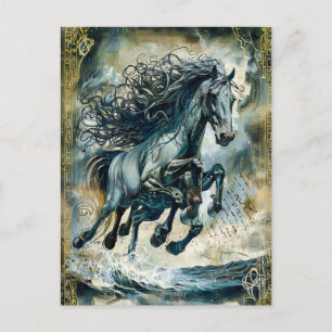 Odins Sleipnir the åttahorgda Horse Helg Vykort
