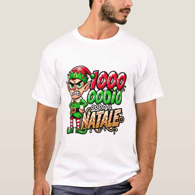 Odio il Natale T Shirt (Framsida)