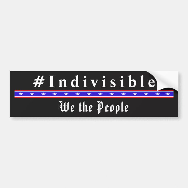 ODIVISIBEL - Vi har en "People Bumper Sticker" Bildekal (Framsidan)