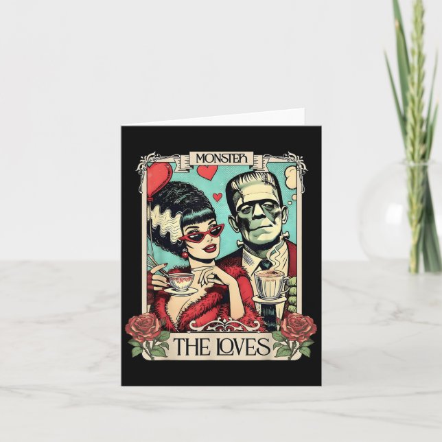 Odjuret Frankenstein Och Bruden Älskarna Taro Kort (Framsida)