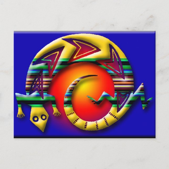 ödla3 vykort (Framsida)