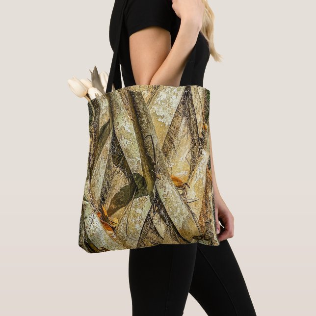Ödla Camo Tote Väska (Närbild)