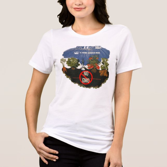 Odla den själv.. t-shirt i triblend-tyg (Framsida)