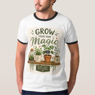 Odla Din Egen Magi | Mini Trädgård Estetisk Växt T Shirt