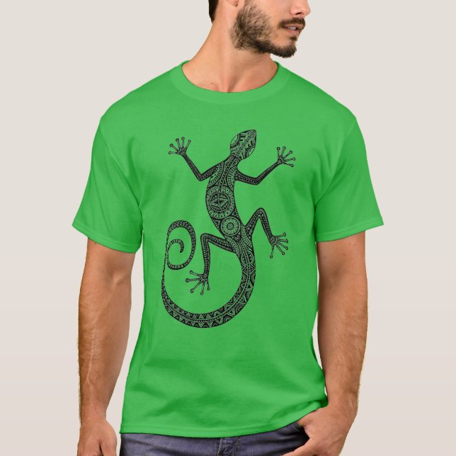 Ödla- eller Salamanderklotter T Shirt (Framsida)