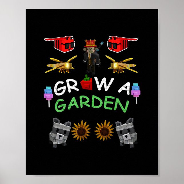 Odla En Trädgård Gamer Fan Merch  Poster (Framsidan)
