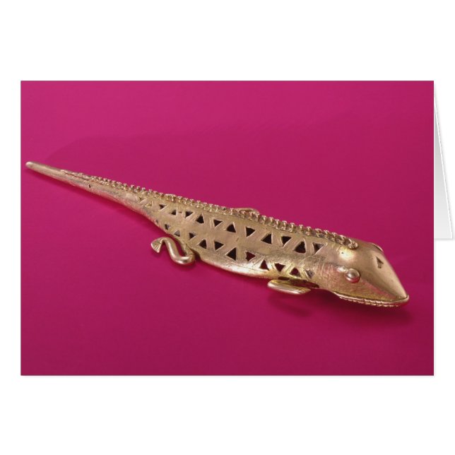 Ödla från Colombia Hälsningskort (Framsidan Horizontal)