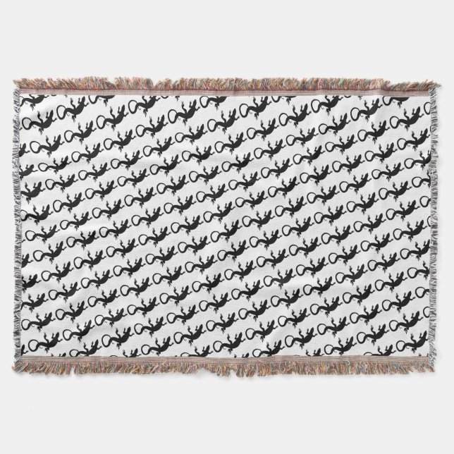 Ödla Konstfiltar Reptil Ödla Kastfilt Blanket Filt (Framsidan)