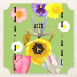 Odla Natur Vackra Blommor Underlägg Papper