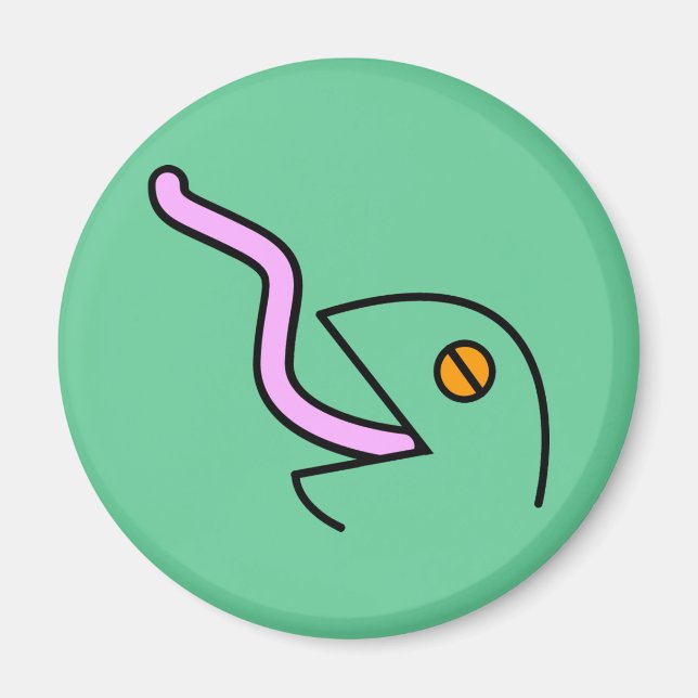 ödla ödla. magnet (Framsidan)