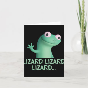 Ödla Ödla Ödla Roligt Meme (2 Sidor)  Kort