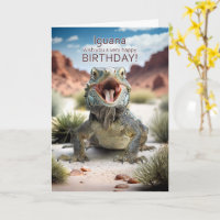 Ödla önskar dig en glad födelsedag Reptil humor