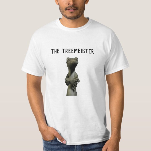 Ödla på den syrliga Treemeister skjortan T Shirt (Framsida)