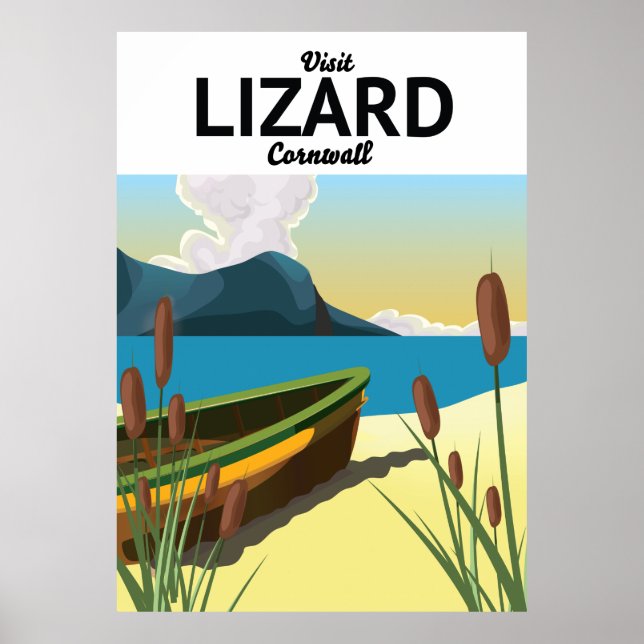Ödla strand resaffisch poster (Framsidan)