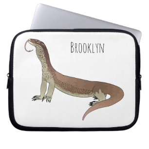 Ödla varan tecknad illustration laptop fodral