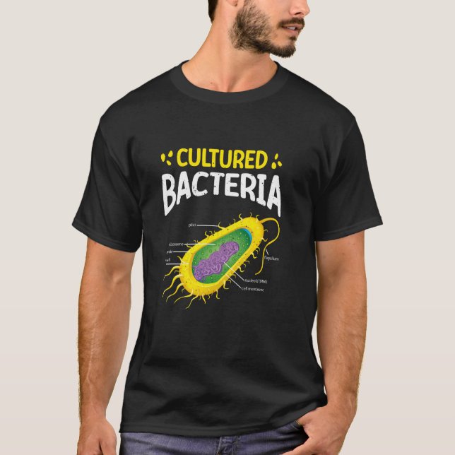 Odlad Bacteria Funny Microorganisms Microbiolog T Shirt (Framsida)