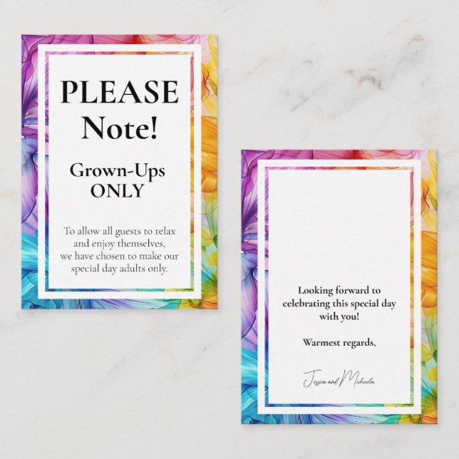 Odlad endast eterisk blogg tilläggskort (Fram/baksida)