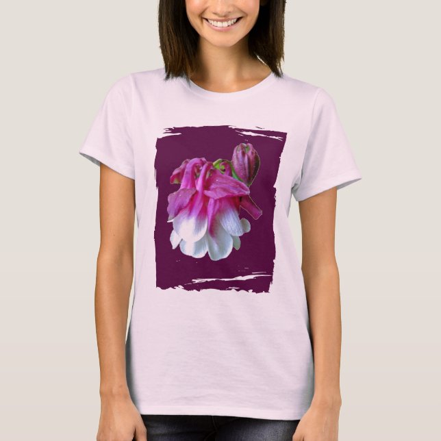 Odlad kolumbine Spaghetti Strap T-Shirt (Framsida)