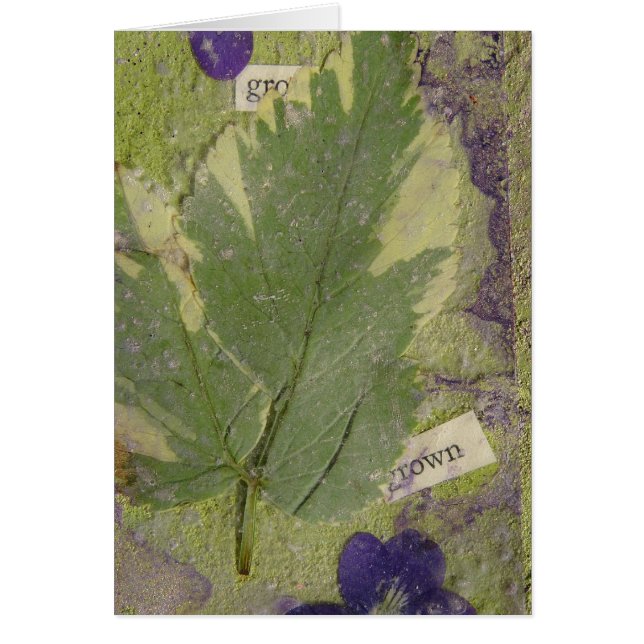 Odlade blandade medier hälsningskort (Framsidan)