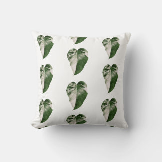 Odlade Monstera Hjärtblad Botanisk Kudde