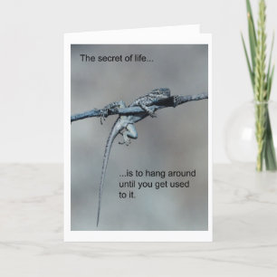 Ödlafödelsedagkort Kort