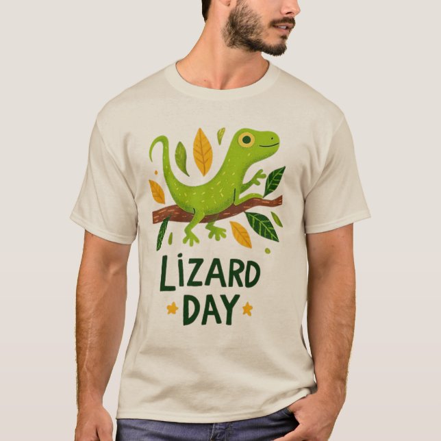 Ödledagsfirande Tecknad Clipart T Shirt (Framsida)