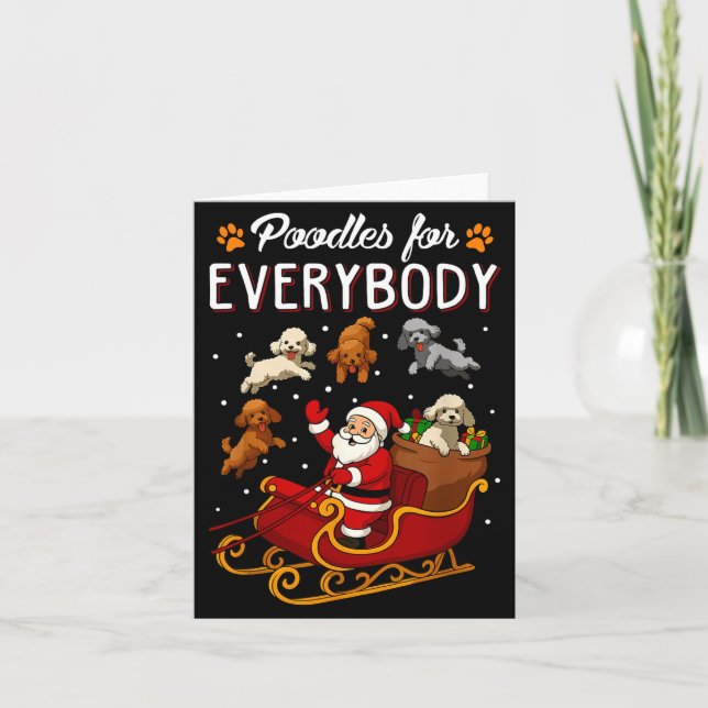 Odles Christmas Dog Mom Men Women Kids Funny Odle  Kort (Framsida)