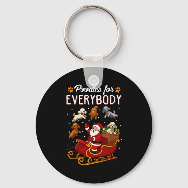 Odles Christmas Dog Mom Men Women Kids Funny Odle  Nyckelring (Framsida)