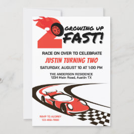 Odling 2 snabba andra Födelsedagsfesten Inbjudningar