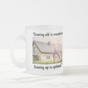 "Odling är frivilligt" Mugg/Kopp Frostad Glasmugg