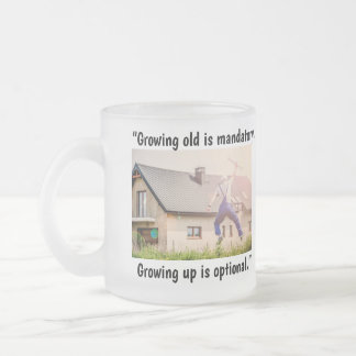 "Odling är frivilligt" Mugg/Kopp Frostad Glasmugg