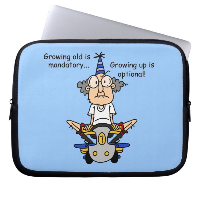 Odling är tillval Humor Laptop Sleeve (Framsidan)