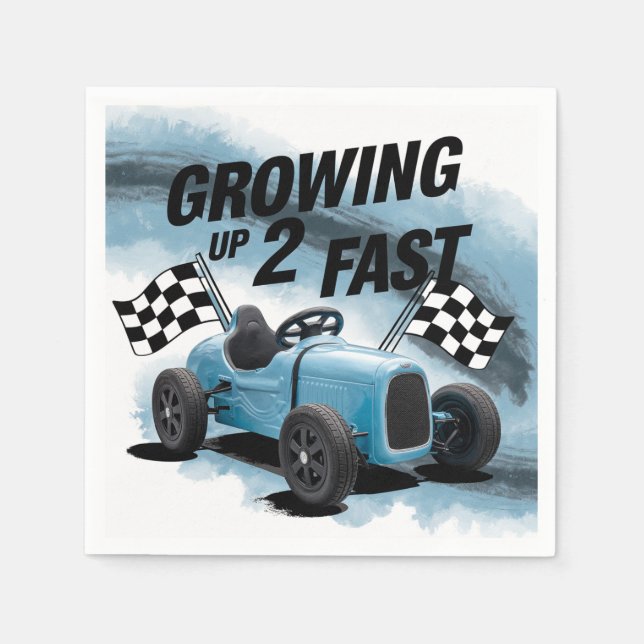 Odling av 2 snabba Födelsedagsfester Pappersservett (Framsidan)