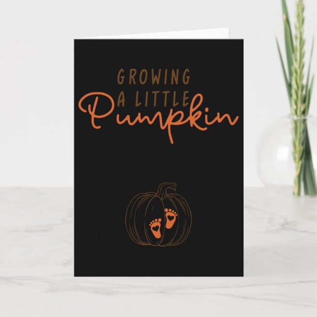 Odling av en liten Pumpkin-Thanksgiving per Pump Kort (Framsida)
