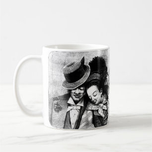 Odling av gamla konst Kärlek Romantik tillsammans Kaffemugg